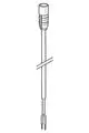 Kabel mit einem Stecker und zwei Pins, verwendet für elektrische Verbindungen. Produkt von HANSA, geeignet für spezifische Anschlussanwendungen.